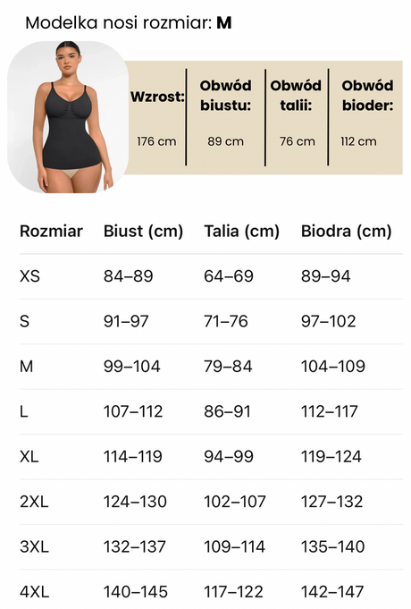 Tabela Rozmiarów